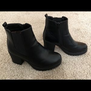 Black ankle boots